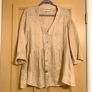BOHO Rachel Zoe 100% Linen Top